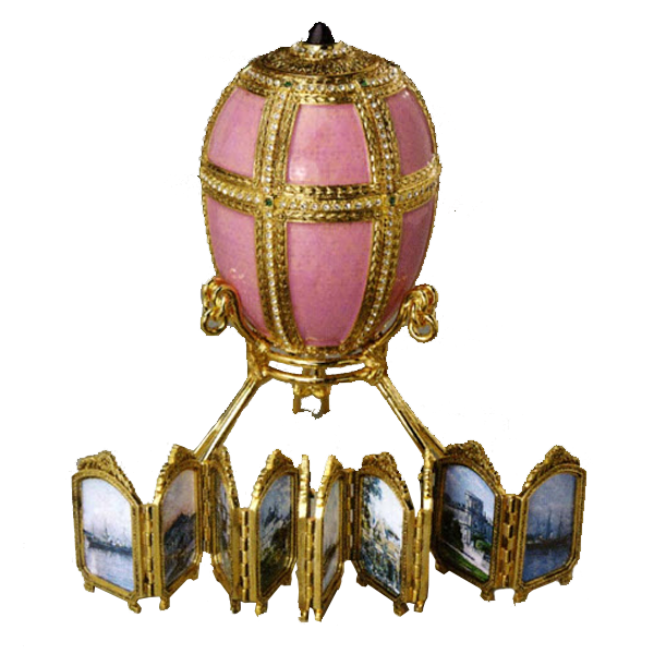 Uovo sul cocchio con cherubino Fabergé