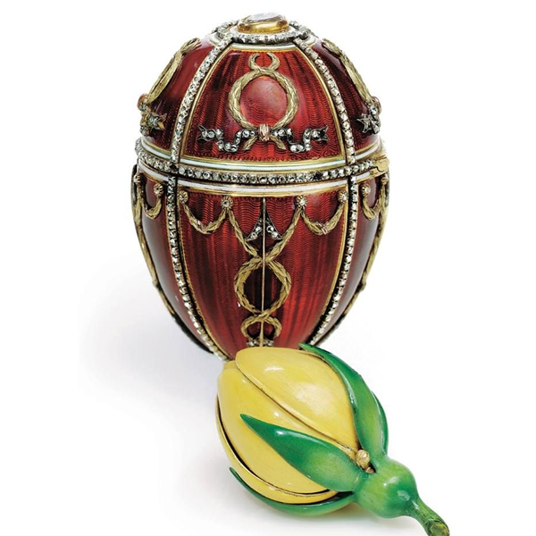 Uovo sul cocchio con cherubino Fabergé