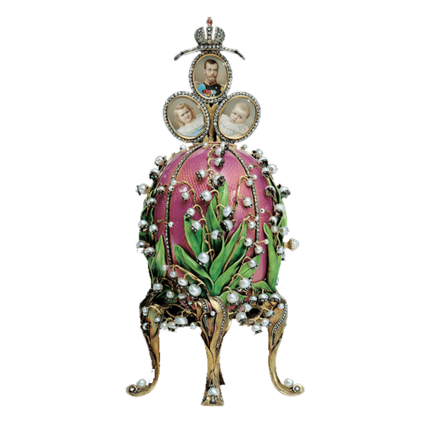 Uovo sul cocchio con cherubino Fabergé