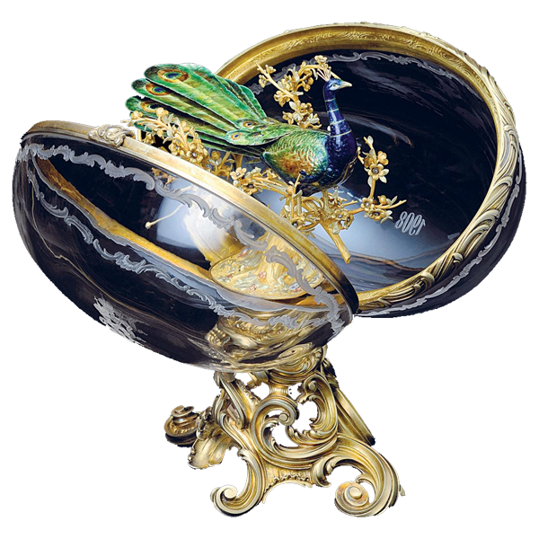 Uovo sul cocchio con cherubino Fabergé