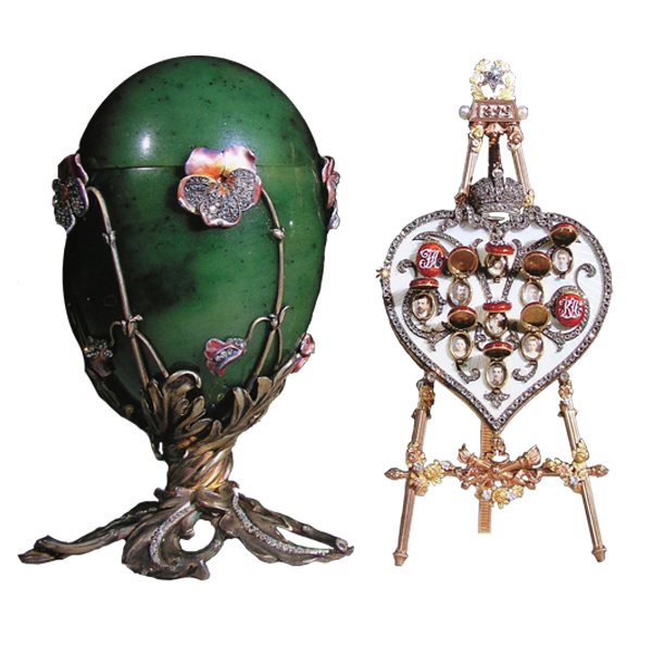 Uovo sul cocchio con cherubino Fabergé