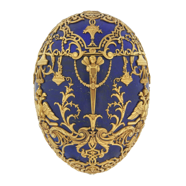 Uovo sul cocchio con cherubino Fabergé